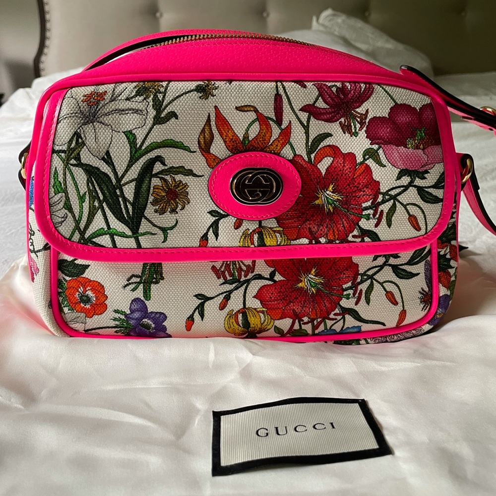 Gucci floral crossbody